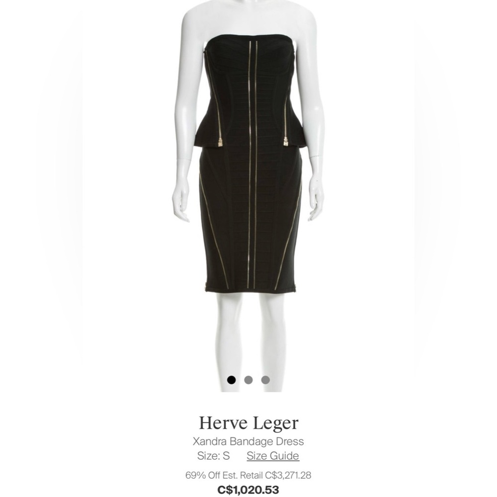 Herve Leger Xandra  Bandage Dress